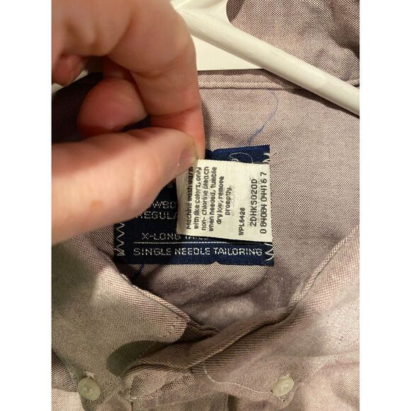 Vintage Wrangler Cowboy Cut Regular Fit X-Long Tails Men's Shirt Size 17-35 - Picture 4 of 5